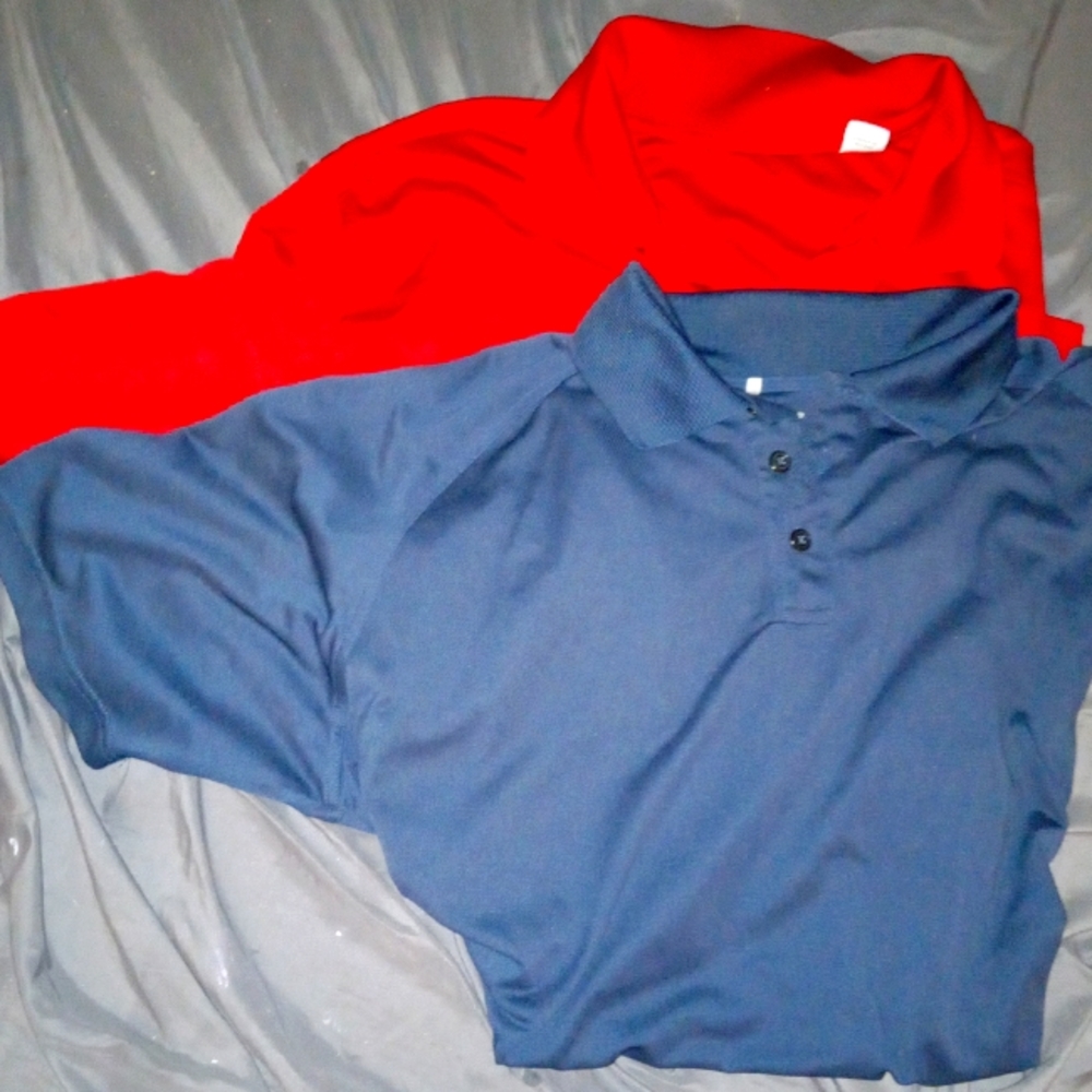 (2) Men's Polo Shirts